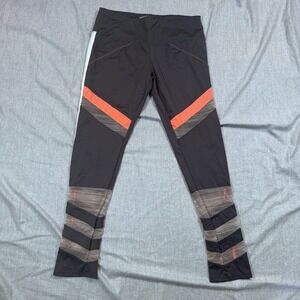 Lucky in Love Leggings Womens Large Mesh Panel High Rise Athletic Pants Yoga Gym